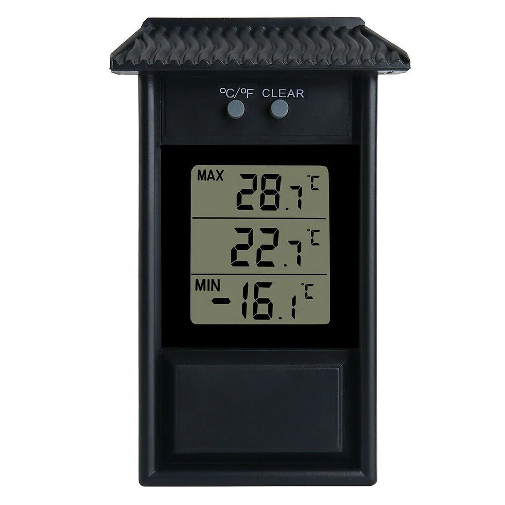 Garden Waterproof Thermometer Digital Thermometer Display Max Min Greenhouse Thermometer Garden Indoor Outdoor Wall Room