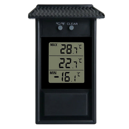 Garden Waterproof Thermometer Digital Thermometer Display Max Min Greenhouse Thermometer Garden Indoor Outdoor Wall Room