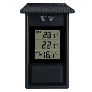 Garden Waterproof Thermometer Digital Thermometer Display Max Min Greenhouse Thermometer Garden Indoor Outdoor Wall Room