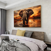 Load image into Gallery viewer, DIY 5D Animal Elephant Diamond Painting , Full Rhinestone Painting, Diamond Art Embroidery Kits, Handmade Home Room Office Decor
