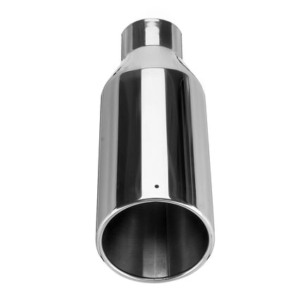 Universal Exhaust Tip 3inch Inlet 5inch Outlet 12inch Length Tailpipe Anti-Corrosive Car Straight Exhaust Tail Throat Tail Pipe