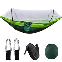Load image into Gallery viewer, Outdoor Camping Hammock With Mosquito Net Lightweight Hanging Hammocks High Strength Parachute Fabric Hanging Bed Net 250x120cm
