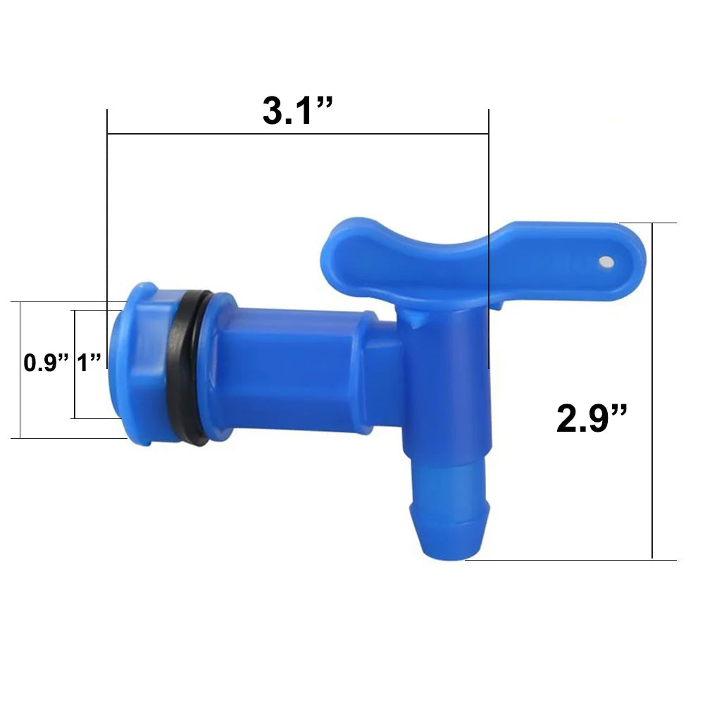 IBC Barrels Water Butt Tap Self Made Plastic Faucet For Beer Rain Brew Water Tank Faucet Water Garden Hose Connection