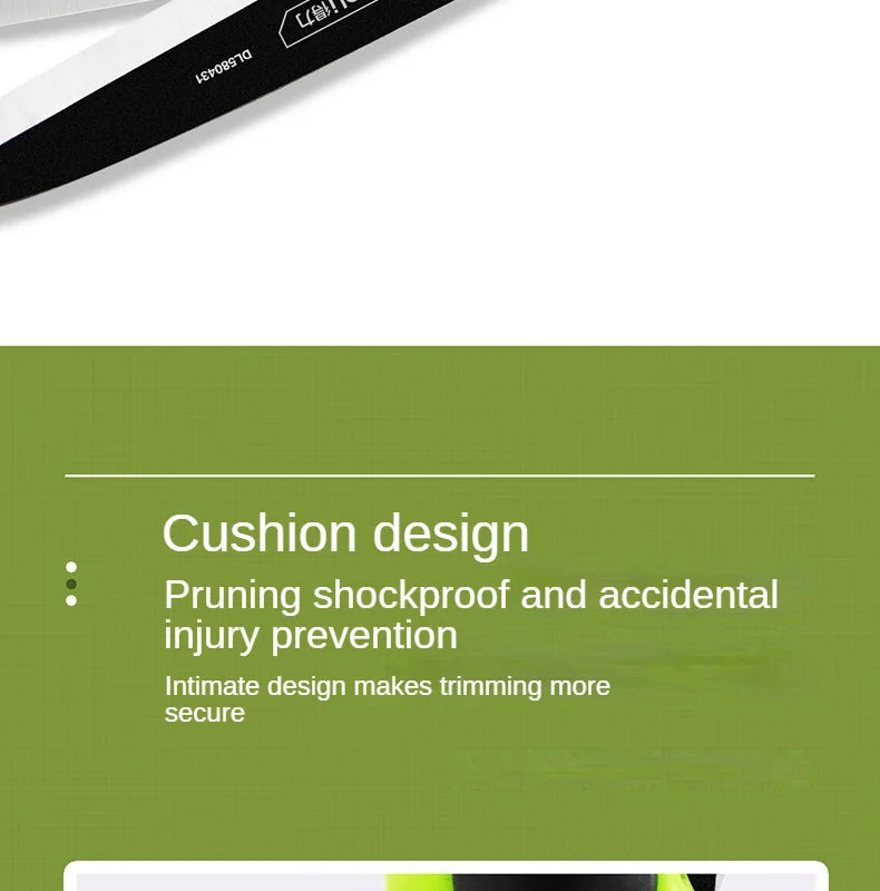 Deli Gardening Scissors Flower / Pruning Shears Lawn Special Hedge Shears Strong Pruning Branches Pruning Tools for Home Garden