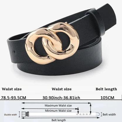 Women's Trousers Belt  High Quality Women Waist Belts Fashion PU Leather Working Waistband Woman's For Jeans Belt AL039