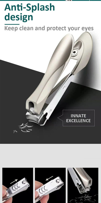 Nail Clippers Stainless Steel Anti Splash Fingernail Cutter Manicure Tools Bionics Design Nail Trimmer Pedicure Scissor