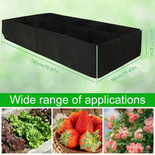 Load image into Gallery viewer, New 4/8 Grids Garden Raised Planting Bed Fabric Raised Garden Bed Square Felt Garden Flower Grow Bag Vegetable Planter Pot
