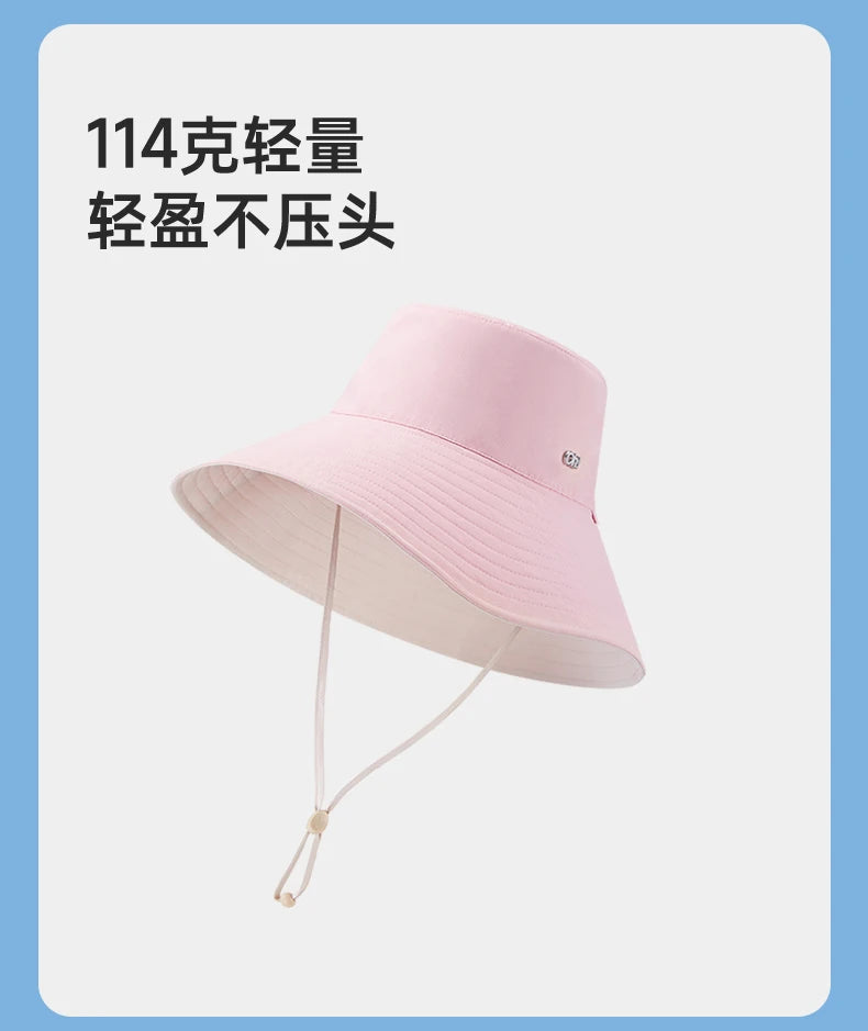 OhSunny Fisherman Hats for Women,Womne's Bucket Sunhat Double-Sided Wearing,UPF50+ Large Brim Hiking Hats with Ponytail Hole