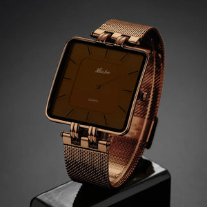 Men Watch Business Middle East Classic Simple Stainless Steel Couple Watch Waterproof Women Fashion Quartz Clock Wristwatches