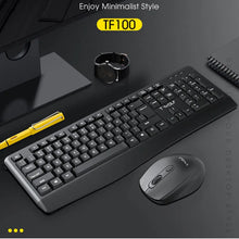 Load image into Gallery viewer, TF100 Wireless NEW Keyboard and Mouse Set Home Office Laptop Desktop Computer Monitoring Keyboard and Mouse Combo Kit
