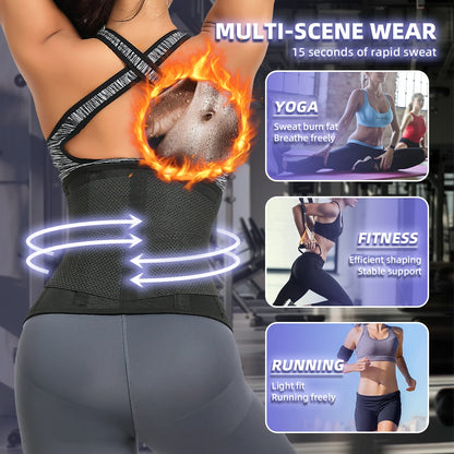 Waist Trainer for Women, Neoprene Waist Trimmer Belt, Sweat Band to Sweat More, Increase Core Stability, Back and Lumbar Support