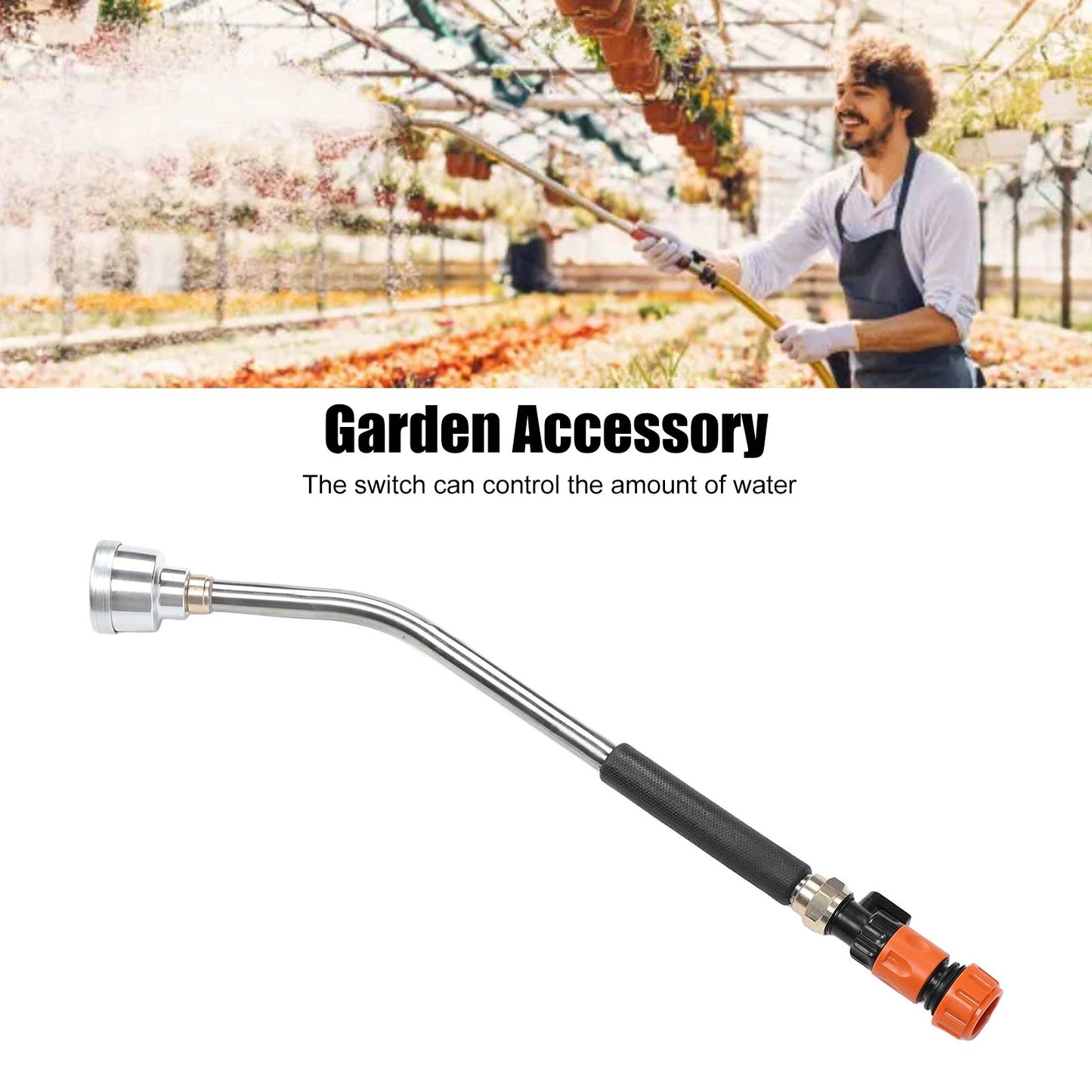 Garden Accessory Garden Hose Watering Wand Long Hose Nozzle Watering Sprayer Wand for Plants and Lawn Garden Hose Nozzle Sprayer