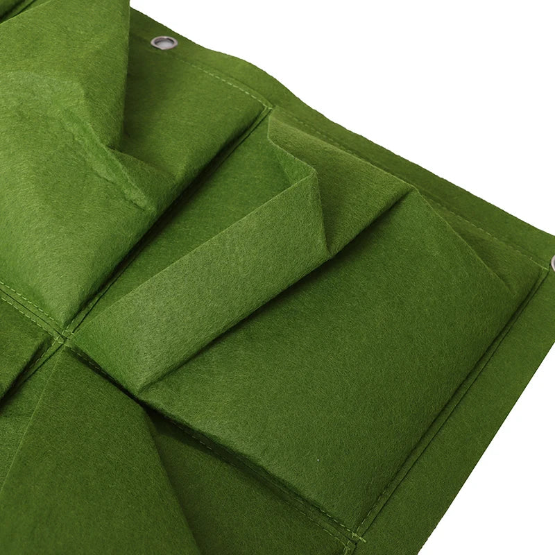 Green Vertical Hanging Garden Planter Flower Pots Bag Wall Mount Hanging