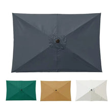 Load image into Gallery viewer, 2x3 m Rectangular Patio Umbrella Cloth Replacement Canopy Heavy Duty Cantilever Parasol Top For Outdoor Deck, Backyard
