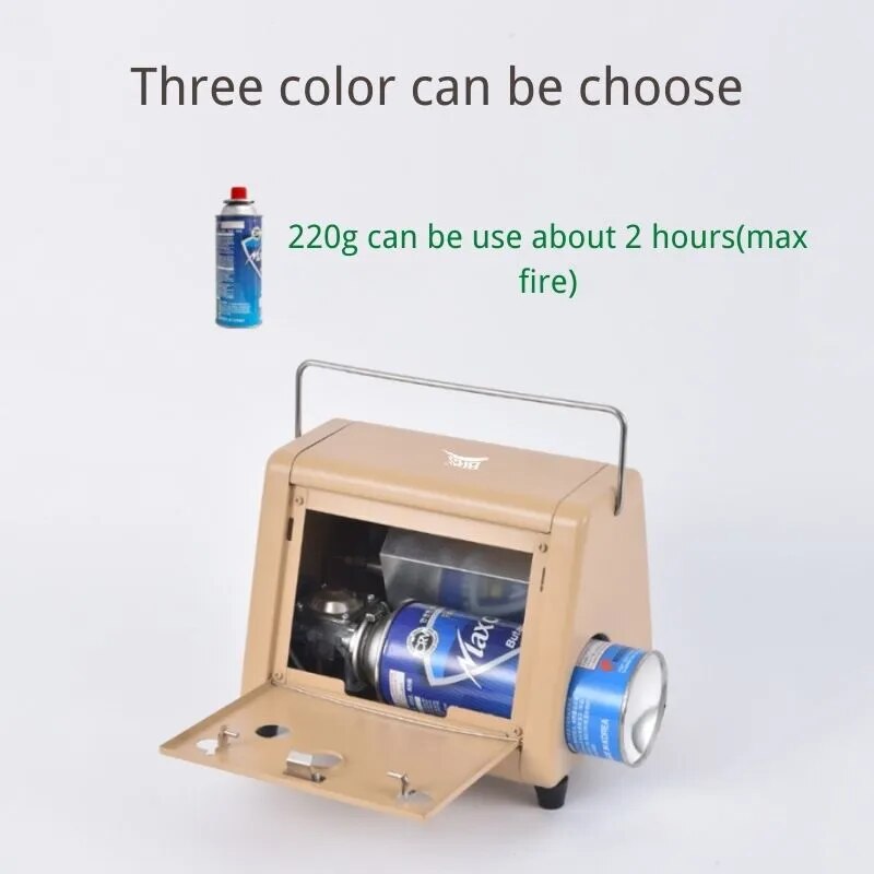 Portable Outdoor Gas Heater Camping Fishing Fish House Warmer Butane Propane Double Burner Heating Stove Infrared Gas Heater