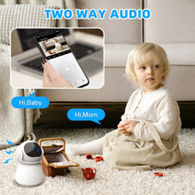 Load image into Gallery viewer, 5G Indoor Wifi Camera HD 360° dual-frequency Surveillance Security Camera Night Vision Auto Tracking Baby Monitoring Camera
