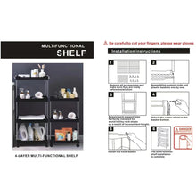 Load image into Gallery viewer, 3/4-Tier Slim Rolling Storage Racks – Compact Cabinet Shelf for Bathroom, Kitchen, Laundry Room, and Narrow Spaces Organization
