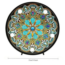 Load image into Gallery viewer, Mandala Round Circle DIY Diamond Painting Led Light Night Lamp Table Desk Decoration
