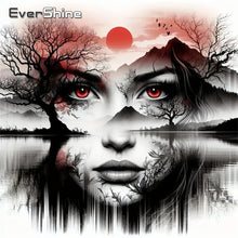 Load image into Gallery viewer, Diamond Painting Mountain Landscape Suitable for Beginners DIY Woman Diamond Mosaic Tree River Handmade Hobby
