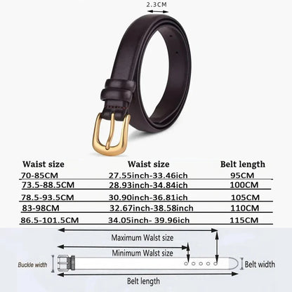 Women's Trousers Belt Belts for Women Fashion Luxury Designer Brand Belt for Jeans Pin Buckle Black Brown Waist Belt ZX015