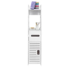 Load image into Gallery viewer, Bathroom Storage Shelf Drawer Multi Compartment Organizer Water Proof Anti Decay Anti Rot Environmental Friendly White
