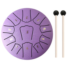 Load image into Gallery viewer, 6/3 Inch 11/6 Notes Mini Handpan Drum Finger Picks Percussion Instruments Sound Healing Steel Tongue Drum for Meditation Yoga
