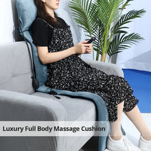 Load image into Gallery viewer, Massager Chair Pad Electric Heating Vibrating Cervical Neck Back Body Cushion Massag for Car Home Lumbar Mattress Pain Relief

