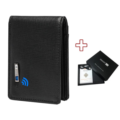 Wallet GPS Card Holder Wallet for Men Smart Card Holder  Wallet for Men With Tracking Device  FindMy for Android, Best Men  Gift
