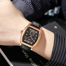 Load image into Gallery viewer, SKMEI relogio masculino Top Brand Luxury Genuine Leather Strap Business Mens Watches Waterproof Quartz Date Time Wristwatches
