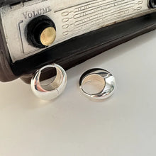 Load image into Gallery viewer, 925 Sterling Silver Earrings For Women Trendy Simple Circle Handmade Earring Jewelry Prevent Allergy Party Accessories
