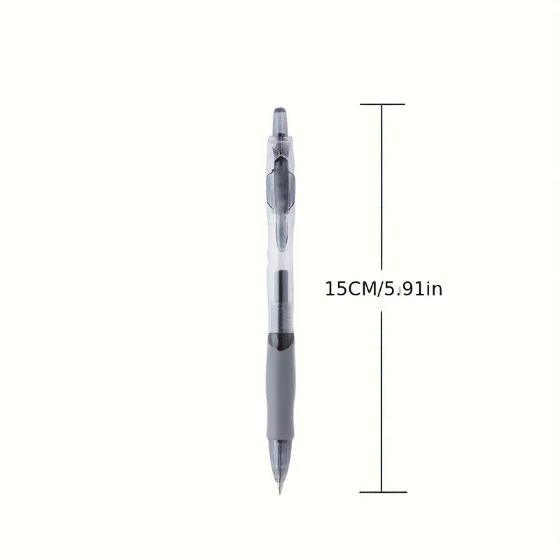 12PCS Retractable Gel Ink Roller Ball Pens - Smooth Writing, Quick-Drying, Water-Resistant, Exam-Specific for School, Office Use
