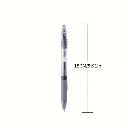 12PCS Retractable Gel Ink Roller Ball Pens - Smooth Writing, Quick-Drying, Water-Resistant, Exam-Specific for School, Office Use