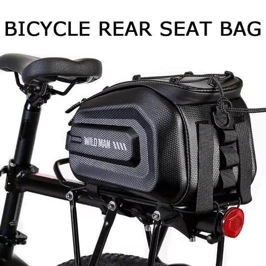4L Multifunctional Bicycle Rear Seat Bag Waterproof Cycling Bike Rack Trunk Cargo Bag Pannier Bag Handbag Shoulder Bag