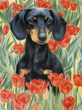 Load image into Gallery viewer, Dachshund 5D Diamond Painting Cute Pet Dog Art Mosaic Portrait DIY Diamond Embroidery Room Home Decor Art Rhinestones Handicraft
