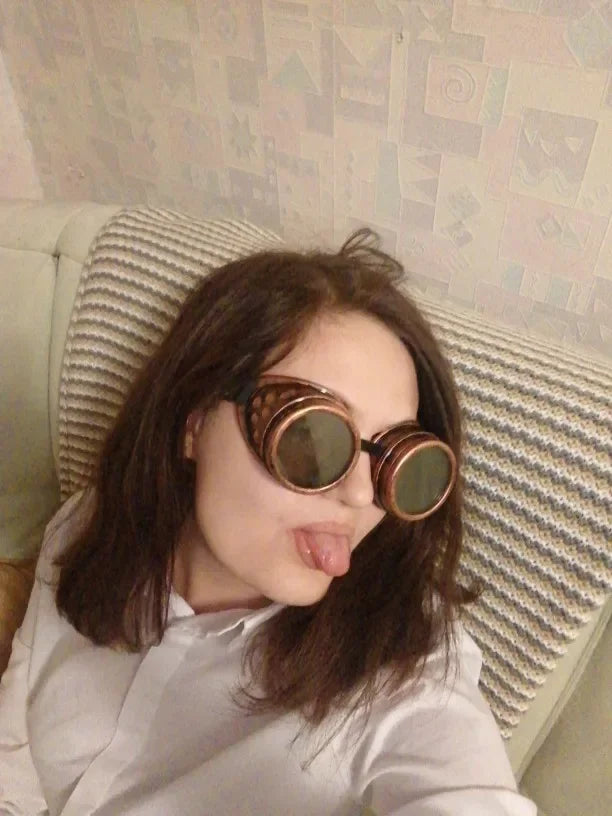 Sunglasses Women 2022 Retro Style Steampunk Goggles Sun Glasses Welding Punk Glasses Cosplay Brand Designer
