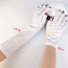 Load image into Gallery viewer, Nail Tools Anti-ultraviolet Uv Gloves Sun Black Half Exposed Fingertips Phototherapy Gloves Short Section
