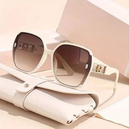 Sunglasses for Women High-end UV Resistant Sunglasses Large Frame Round Face Slim Sunscreen Sunglasses Fashion Accessories 2025