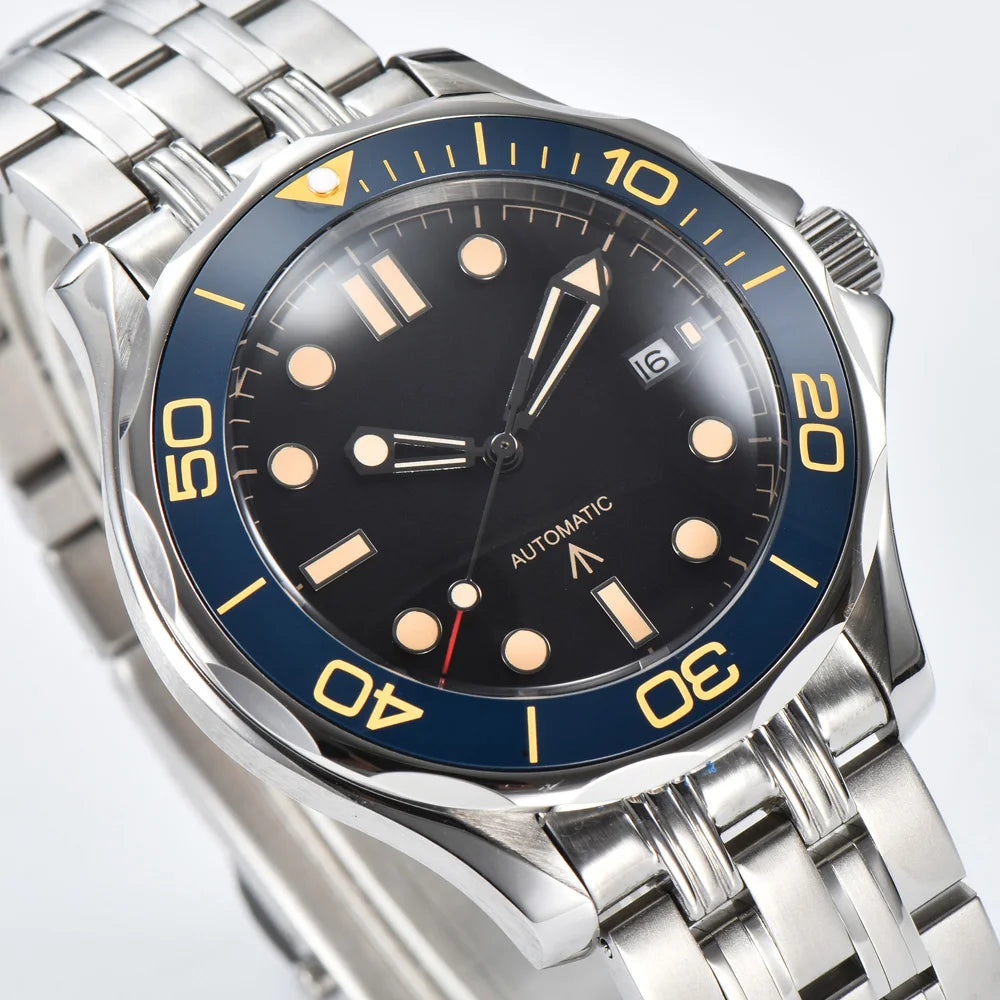 Men's Watch, 8215 Automatic Movement, Men's Mechanical Wristwatch, Stainless Steel Water Resistant Bracelet