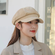 Load image into Gallery viewer, Hats for women retro Korean version of the British octagonal hat four seasons literary leisure beret cap S61
