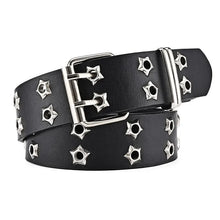 Load image into Gallery viewer, Women&#39;s Belt  Large size Double Hole Men Belt Punk Hip Hop Rock Style Subculture Y2K Belt Punch Free Belt for Men and Women
