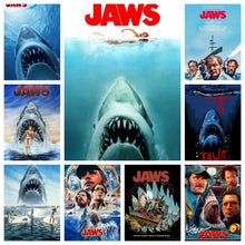 Load image into Gallery viewer, Jaws Classic Movie 5D Diamond Painting Horror Shark DIY Mosaic Cross Stitch Living Room Wall Decor
