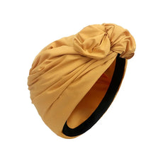 Load image into Gallery viewer, Women Vintage Turban Hat Fashion Female Bandana Headband Women&#39;s Hair Cover Cap Ladies Head Wraps Muslim Headscarf Bonnet
