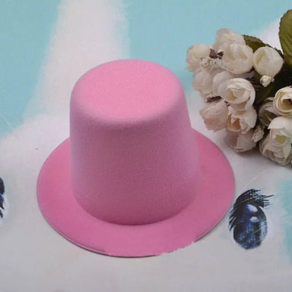13cm Top Hat Children Hats Boy Girl Wedding Hen Party Festival Dance Cap DIY Craft Base Caps Stage Performance Prop Birthday