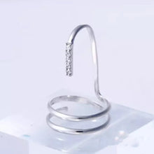 Load image into Gallery viewer, Decorative Nail Ring Fashion Fingertip Jewelry Nail Art Ring Ladies Wearing Nail AccessoriesPlatinum
