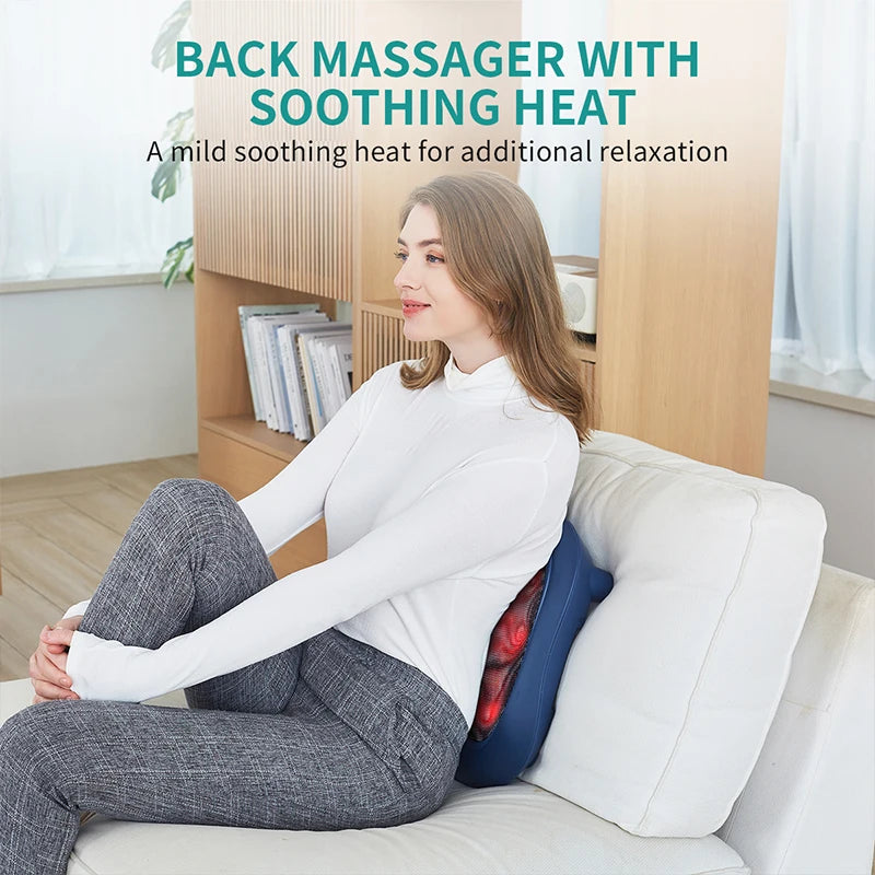 Nekteck Electric Foot Massager Heating Therapy Hot Compress Shiatsu Kneading Roller Muscle Relax Pain Relief Foot Spa Machine