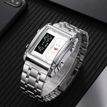 Load image into Gallery viewer, Wrist Watches For Men Top Brand Luxury Golden Men Watches Gold Big Male Wristwatch Man Square Golden Dial Relogio Masculino
