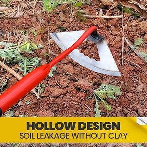 Garden Hoes Gardening Tool Hand Steel Hoe Garden Planting Hoe Portable Steel Gardening Hoe and Loosening Soil Tool Gardening