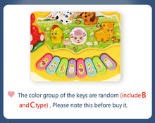 Load image into Gallery viewer, Kids Cartoon Piano Keyboard Game with Animal Sounds Flashing Light Music Baby Instrument Music Toys Educational Toys Kids Gifts
