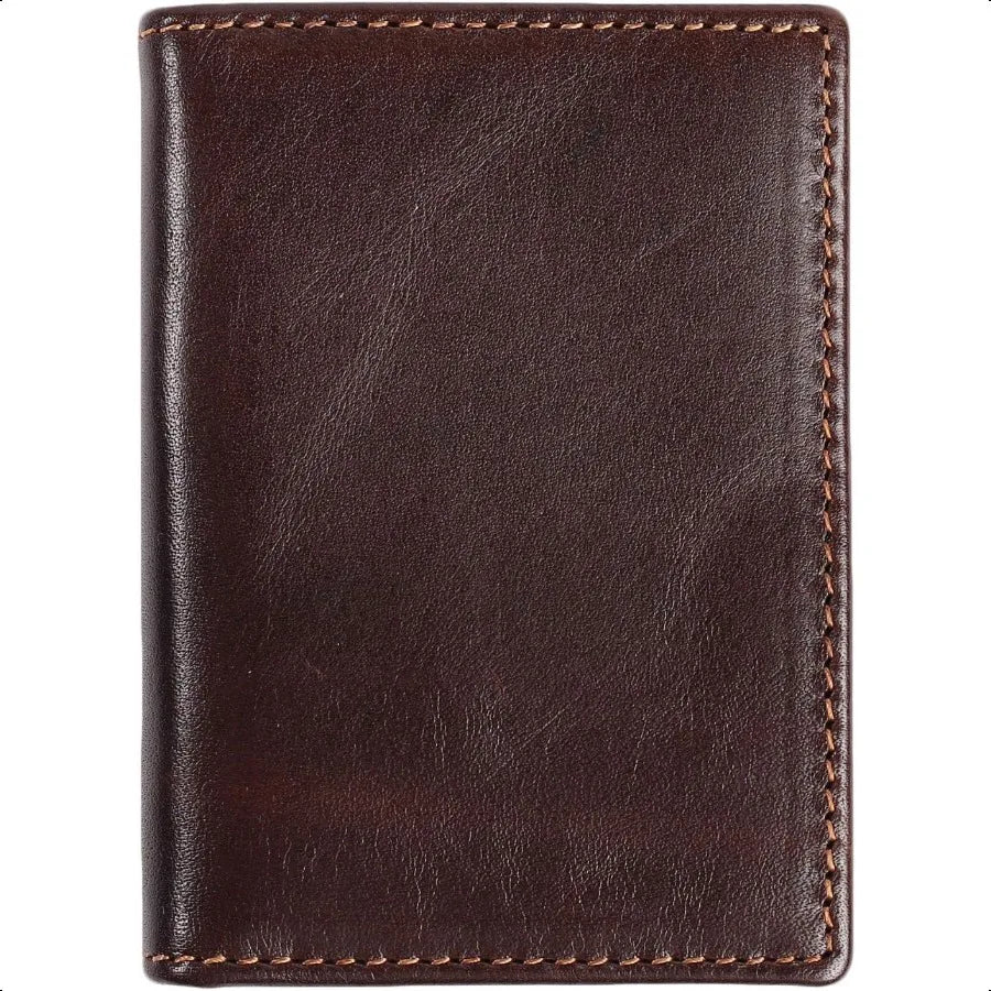 Easyoulife RFID Mens Slim Front Pocket Wallet Genuine Leather Bifold ID Credit Card Holder