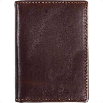 Easyoulife RFID Mens Slim Front Pocket Wallet Genuine Leather Bifold ID Credit Card Holder